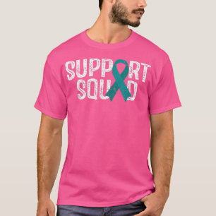 Camiseta Suportar Faixa de Sensibilização do Câncer de ovár