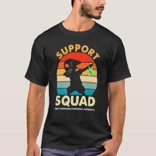Camiseta Suportar Faixa de Verde limão Esquadrão Não Hodgki