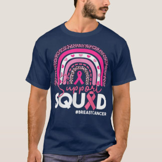 Camiseta Suportar Fita Rosa de Fita de Consciência do Cance