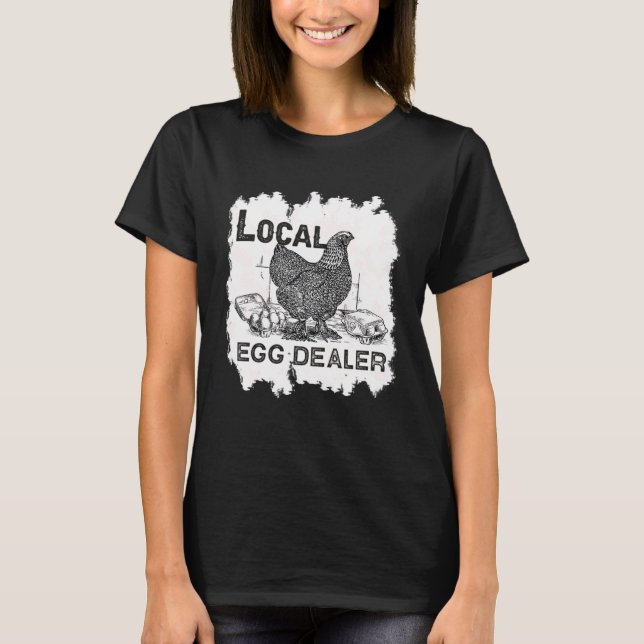 Camiseta Suportar o frango dos veiculadores locais branquea (Frente)