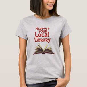 Camiseta Suportar o Livro Retroativo da Biblioteca Local