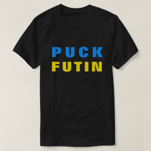 Camiseta Suportar o T-Shirt Puck Futin da Ucrânia