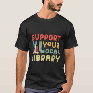 Camiseta Suportar os Lovers dos Leitores do Livro de Biblio