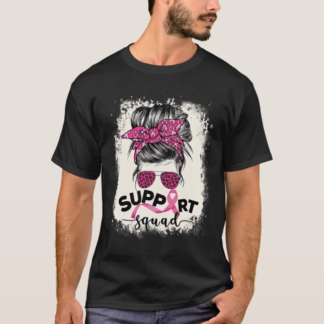 Camiseta Suportar Pi de Consciência do Cancer de Arma do Es (Frente)