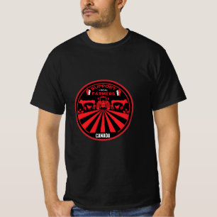 Camiseta Suportar produção local de Fazendas canadense