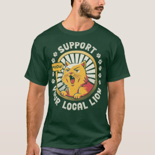 Camiseta Suportar seu leão local
