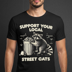 Camiseta Suportar Seus Gatos De Rua Local