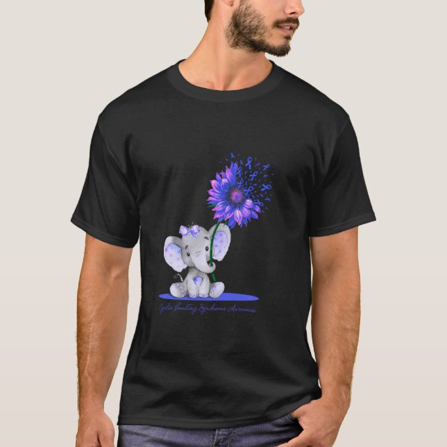 Camiseta Suportar Síndrome de Vômito Cíclico Elefante Cujo  (Frente)