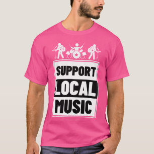 Camiseta Suportar Tambor Cantor de Banda de Música Local
