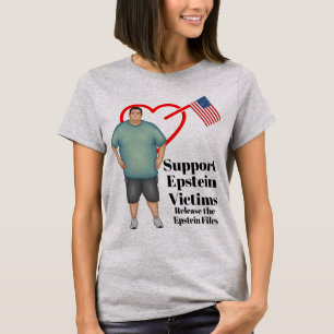 Camiseta Suportar Vítimas Epstein T-Shirt