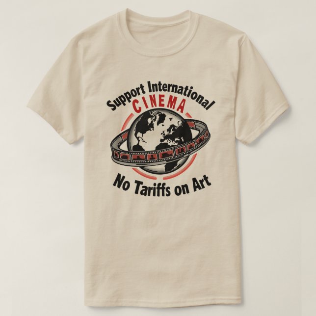 Camiseta Suporte à Arte de Cinema Internacional - Sem Tarif (Frente do Design)