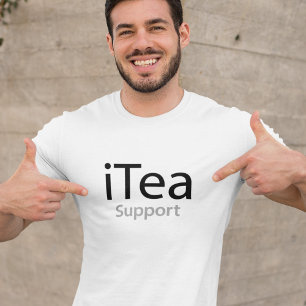 Camiseta Suporte a chá - Um trocadilho de pai para bebedor
