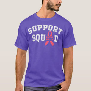 Camiseta Suporte à Consciência do Cancer de Fita Rosa Esqua