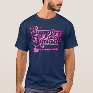 Camiseta Suporte à Consciência do Cancer de Mama em Esquadr