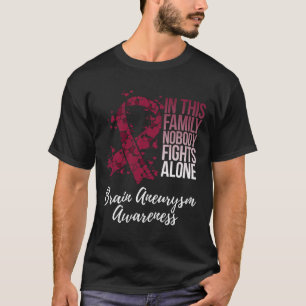 Camiseta Suporte à consciência do neurismo cerebral