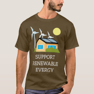Camiseta Suporte a energia renovável