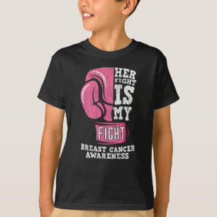 Camiseta Suporte à Família de Consciência do Cancer da Mama