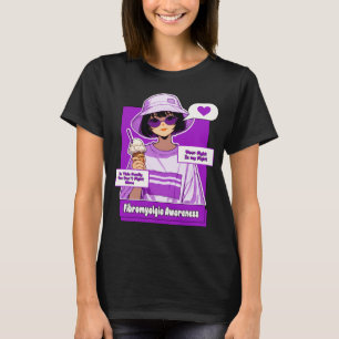Camiseta Suporte à família de Fibromialgias de Na moda e jo