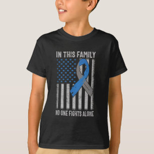 Camiseta Suporte à Família de Sensibilização do Tipo 1 para