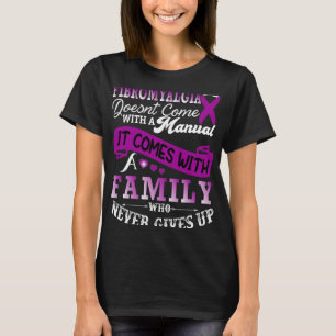 Camiseta Suporte a Friso Roxo da Família de Sensibilização