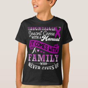 Camiseta Suporte a Friso Roxo da Família de Sensibilização