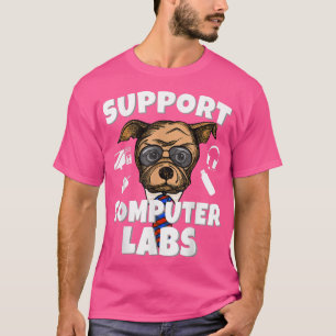Camiseta Suporte a Laboratórios de Computadores Engraçado E