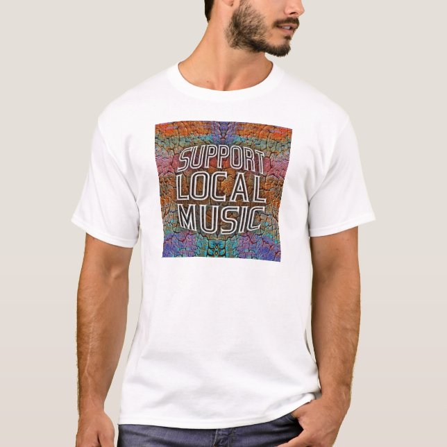 Camiseta Suporte a música local (Frente)