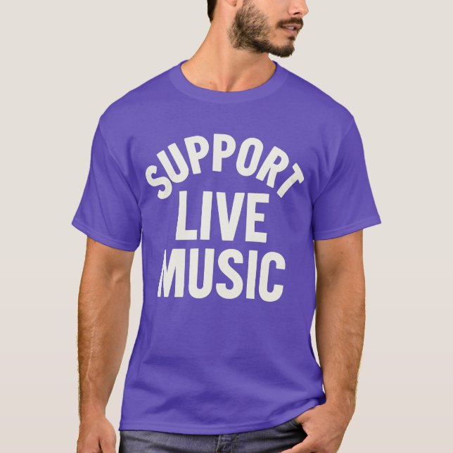 CAMISETA SUPORTE A MÚSICA VIVA (Frente)