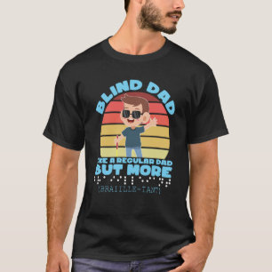 Camiseta Suporte a Pais cegos Cegos Cores do Dia do Pessoas