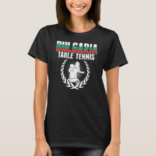 Camiseta Suporte a pinos búlgaros na Mesa de Tênis da Bulgá