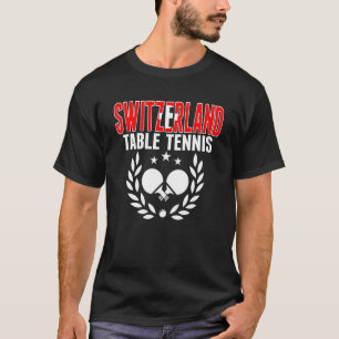 Camiseta Suporte a pinos suiça de Tênis Mesa suíço