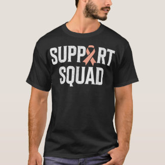 Camiseta Suporte à quadra Sensibilização do Cancer Uterine