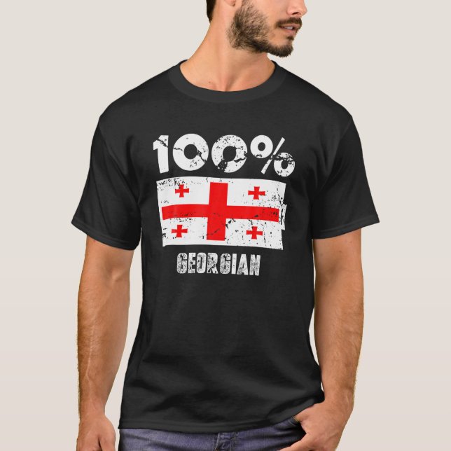 Camiseta Suporte a Sinalizador da Geórgia | 100% de energia (Frente)