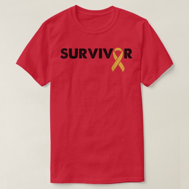 Camiseta Suporte a Sobrevivência - Cancer de Infância de Fi (Frente do Design)