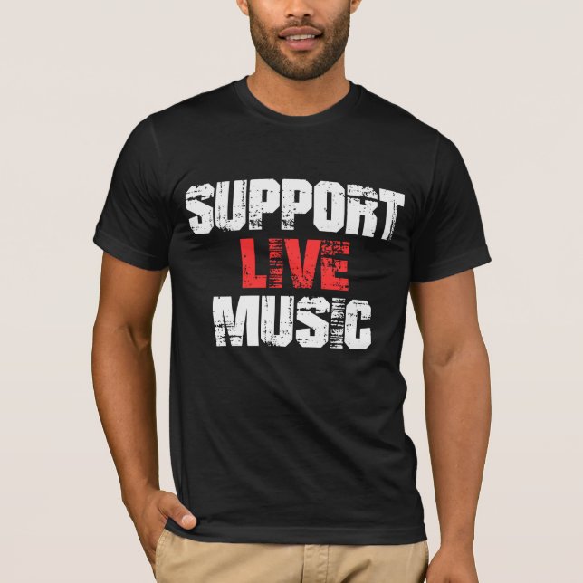 Camiseta Suporte ao Live Music (Frente)