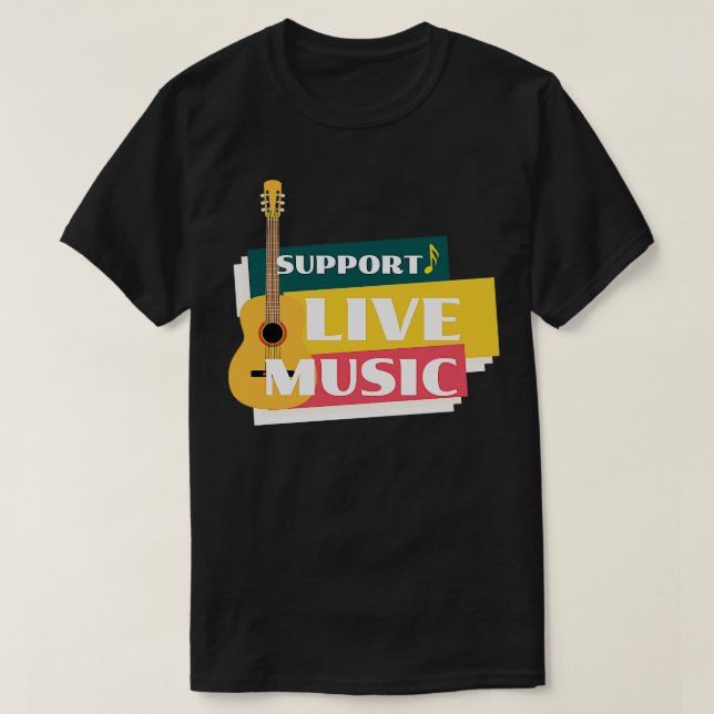 Camiseta Suporte ao Live Music 2 (Frente do Design)