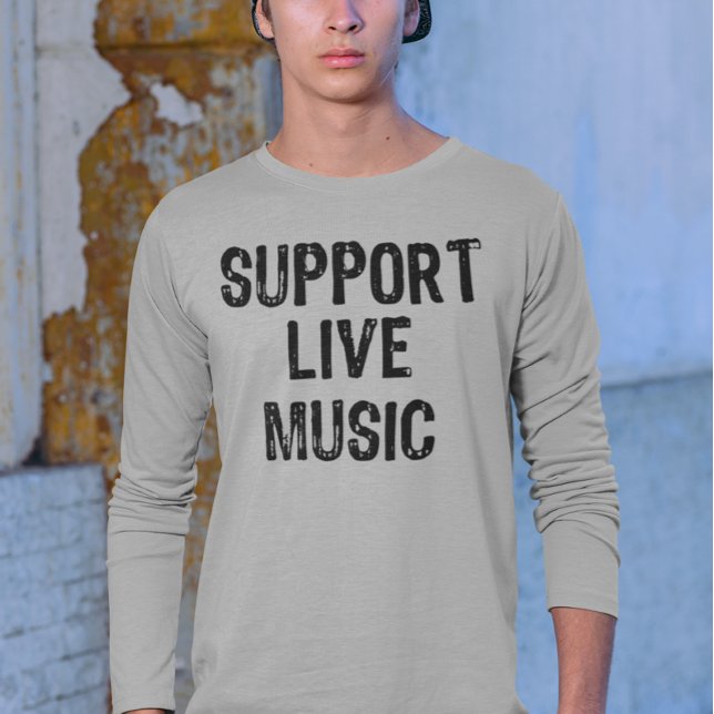 Camiseta Suporte ao Live Music, Live Banda Live Concert (Criador carregado)