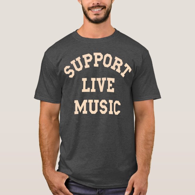 Camiseta Suporte ao Live Music Local Banda Music Concert (Frente)