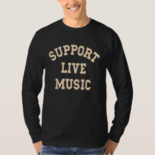 Camiseta Suporte ao Live Music, Musicians Concerser Music L
