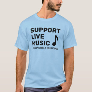 Camiseta Suporte ao Live Music Plus Statement T-Shirt
