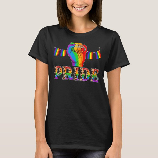 Camiseta Suporte ao Mês de Conscientização Lgbt Orgulho Lgb (Frente)