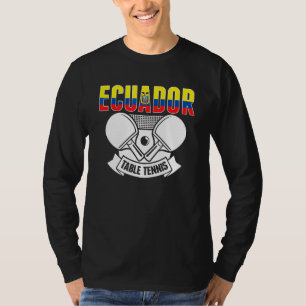 Camiseta Suporte ao Tênis de Mesa Equatoriano Ping Pong Equ