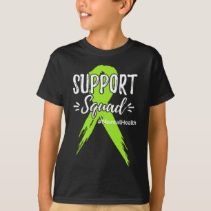 Camiseta Suporte ao Verde limão R de Consciência da Saúde M
