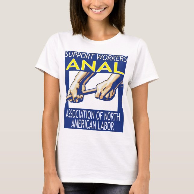 Camiseta Suporte aos funcionários por meio do ANAL (Frente)