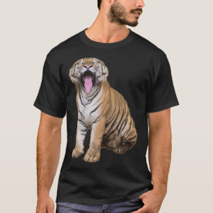 CAMISETA SUPORTE CABEÇA DE TIGRE LEÃO JAGUAR LEOPARDO ANIMA