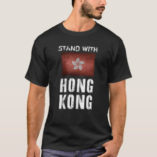 Camiseta suporte com Hong Kong