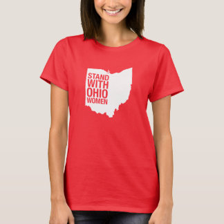 Camiseta Suporte com o T das Mulher-Mulheres de Ohio