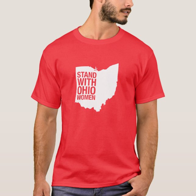 Camiseta Suporte com o T dos Mulher-Homens de Ohio (Frente)
