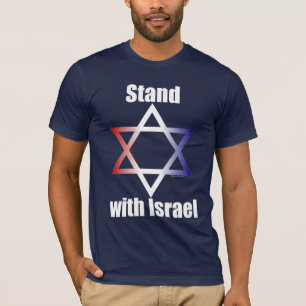 Camiseta Suporte com t-shirt de Israel