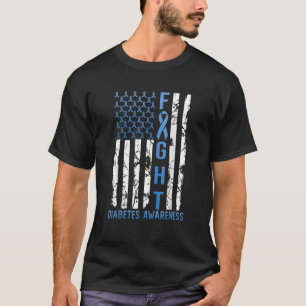 Camiseta Suporte Contra Diabetes Tipo 1, Tipo 1, Contra o S